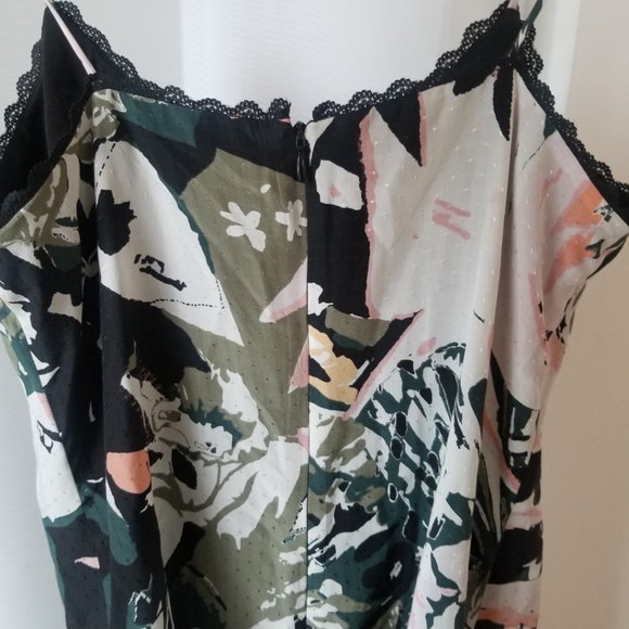 Club Monaco Maxi Silk Dress Sz 2 - Picture 3 of 7